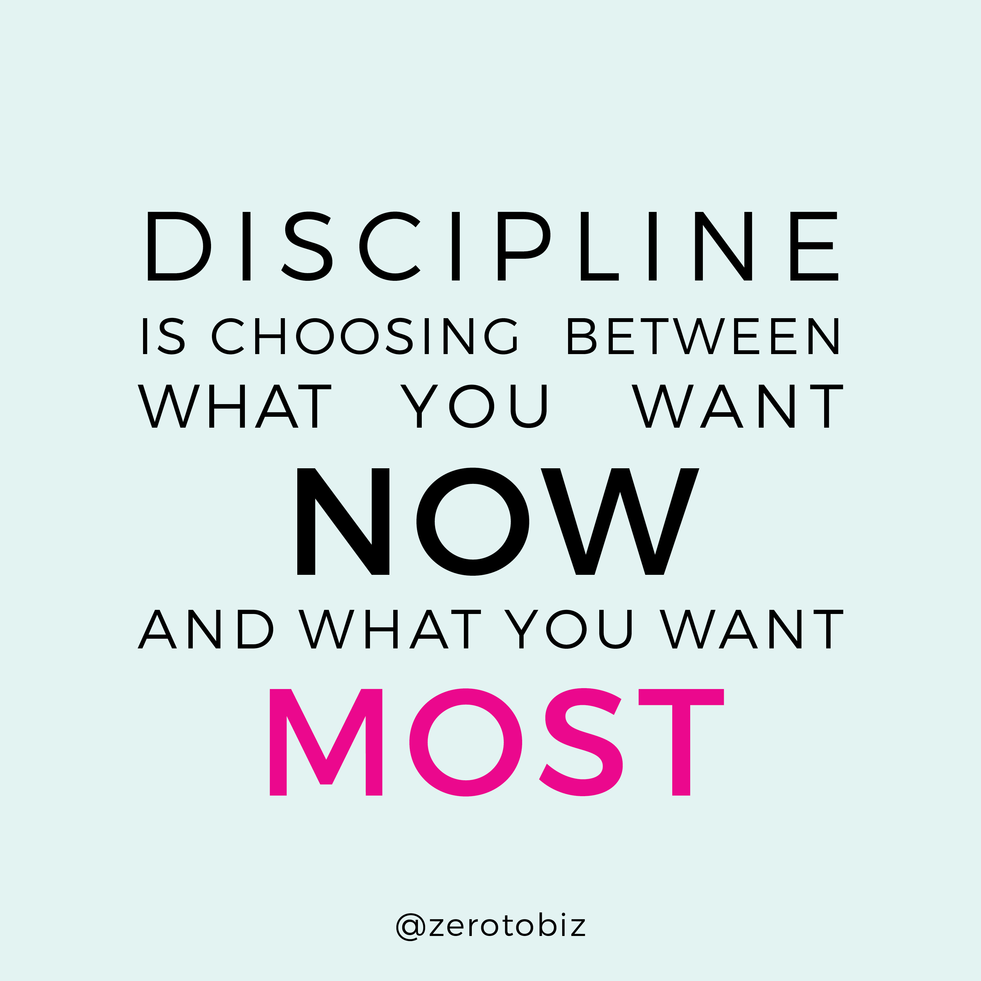 Discipline zero