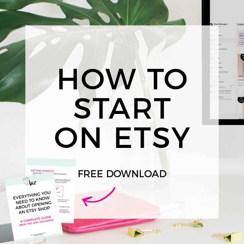 How to Start on Etsy